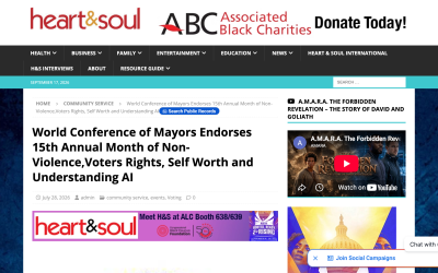 News Article for World Conference of Mayors
